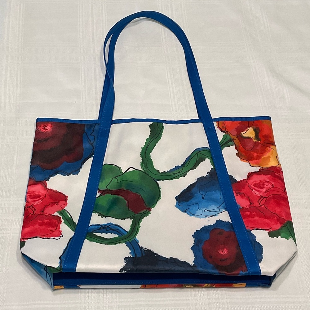 Clinique Colorful Watercolor Floral Tote Bag Design by Jonathan Cohen - Picture 3 of 4